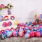 100-Pack Rainbow Tie-Dye Balloons – 12-Inch Agate Marble Latex Swirl Balloons for Tie-Dye Birthday Parties, Candyland Themes, Bachelorette Events, and Fun Hippie Party Decorations (Color Clouds).